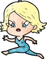 cartoon stressed woman png