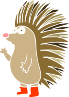 cartoon doodle spiky hedgehog png