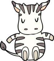 carino cartone animato zebra png