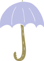 flat color illustration of umbrella png