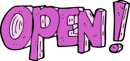 cartoon open symbol png