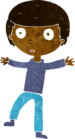 cartoon startled boy png