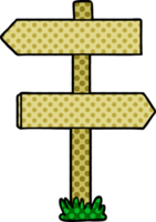 cartoon sign post png