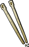 cartoon doodle wooden chopsticks png