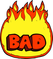 cartoon bad sign png