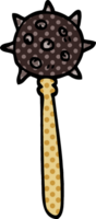 cartoon doodle medieval mace png