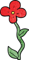 cartoon doodle flower png