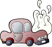 dibujos animados de coche averiado png