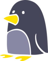 pinguino di natale di doodle del fumetto png