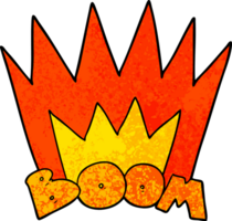 cartoon boom sign png