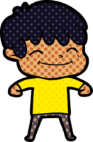 niño feliz de dibujos animados png