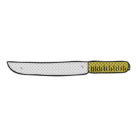 hand drawn cartoon butter knife png