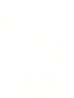 dibujo de tiza de calavera en llamas png