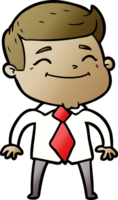 happy cartoon businessman png