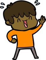 cartoon laughing boy png