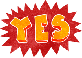 cartoon yes sign png