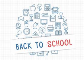 Back to School Background vector