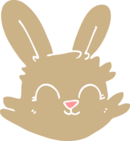 Cartoon-Doodle glückliches Kaninchen png