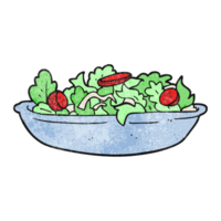 hand textured cartoon salad png