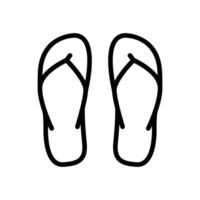 flip flop sandal icon vector