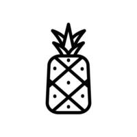 icono de fruta de piña vector