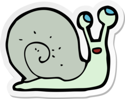 sticker of a cartoon snail png