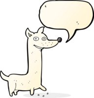 lustiger Cartoon-Hund mit Sprechblase png