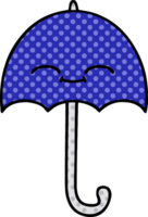 comic book style cartoon of a umbrella png