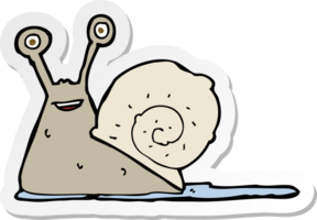 sticker of a cartoon snail png