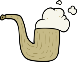 cartoon old smoking pipe png