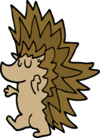 cartoon doodle spiky hedgehog png