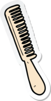 sticker of a cartoon comb png