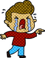 cartoon crying man png