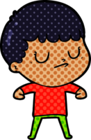 niño gruñón de dibujos animados png