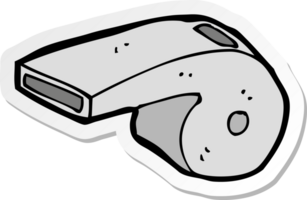 sticker of a cartoon whistle png