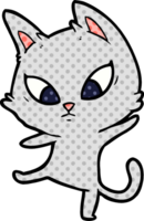 confused cartoon cat png