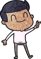 cartoon friendly man png