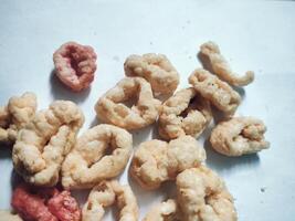 Lanting or Clanting is one of the types of traditional snacks from Indonesia isolated on a white background photo