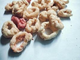 Lanting or Clanting is one of the types of traditional snacks from Indonesia isolated on a white background photo