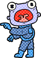 cartoon weird alien communicating png