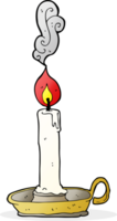 vela encendida de dibujos animados png