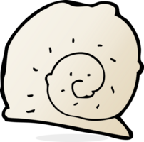 concha de caracol de desenho animado png