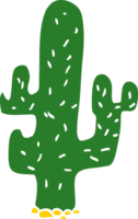 cartoon doodle cactus png