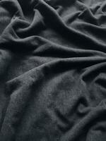 the texture and background of the fabric are black photo