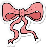 sticker of a cartoon bow png