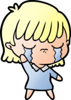 cartoon woman crying png