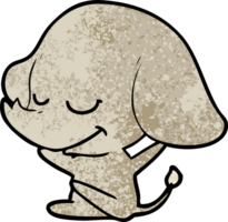 elefante sorridente dos desenhos animados png