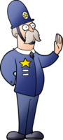 cartoon policeman making stop gesture png