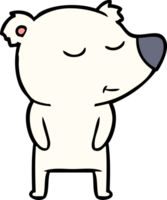 contento cartone animato polare orso png