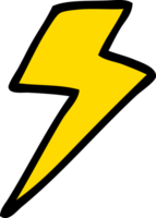 cartoon lightning bolt png